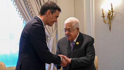 Pedro Sánchez se reúne con Mahmud Abbas