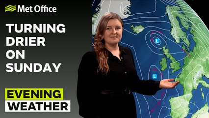 Met Office Evening Weather Forecast 21/10/23 – Brighter on Sunday with some showers