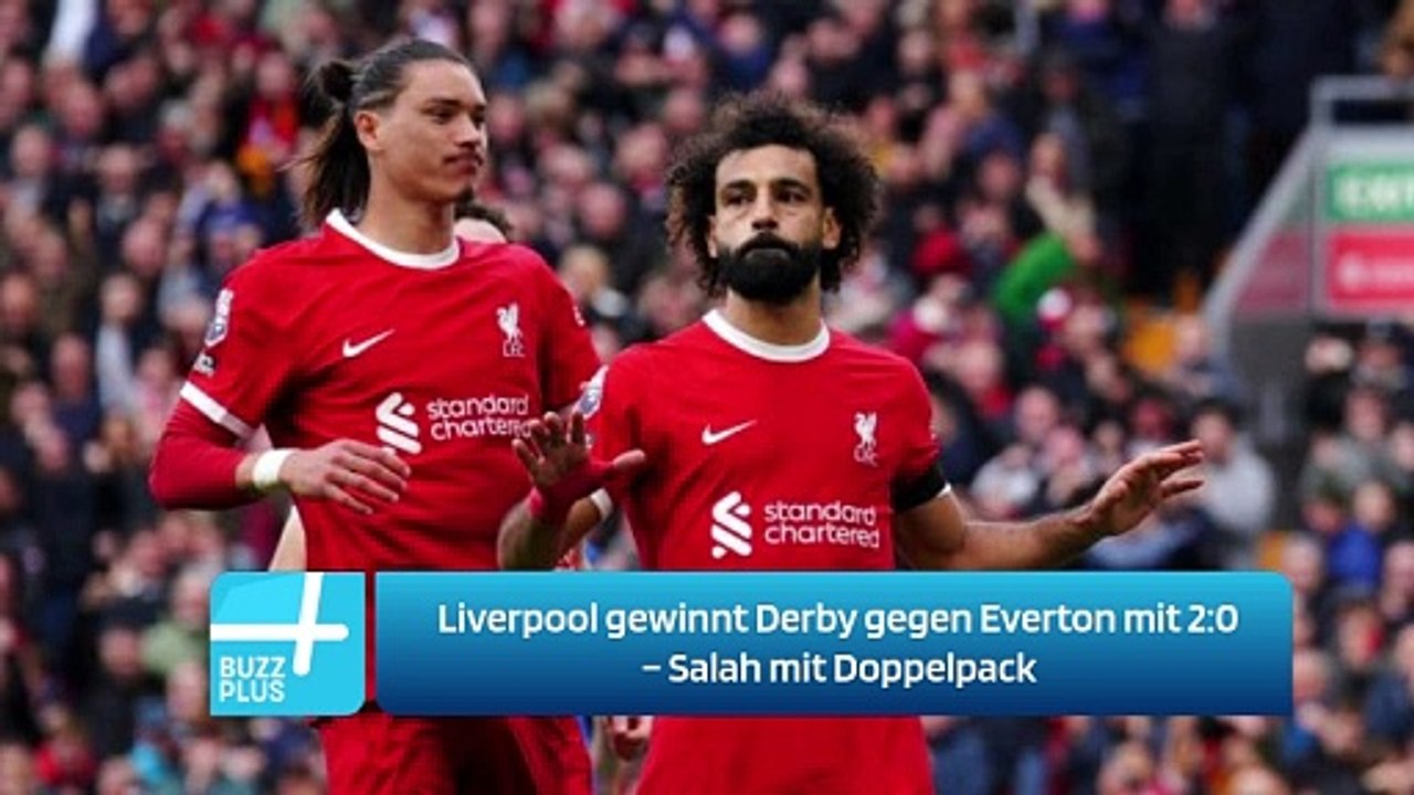 Liverpool gewinnt Derby gegen Everton mit 2:0 – Salah mit Doppelpack
