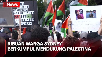 Ribuan Pengunjuk Rasa Pro-Palestina Berkumpul di Sydney Australia