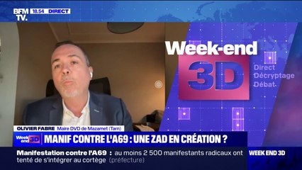 Manifestation contre l'A69: "On ne peut pas accepter ces violences", Olivier Fabre, maire de Mazamet