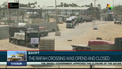 Egypt-Gaza border crossing opens for humanitarian aid entry