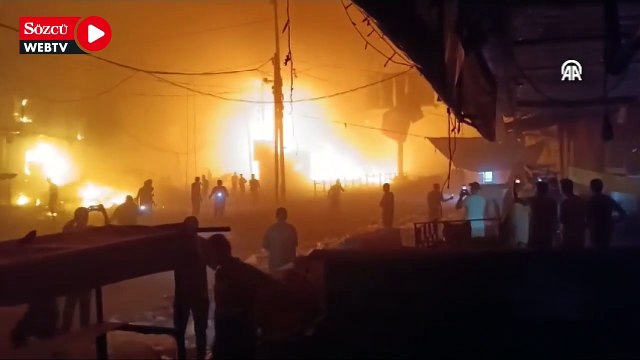 İsrail savaş uçakları Nuseyrat Mülteci Kampı'nı bombaladı