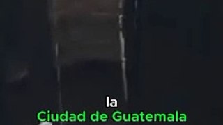 El hueco enorme que tragó una parte en Ciudad de Guatemala