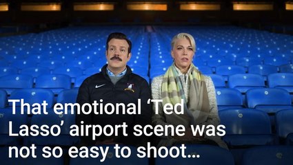 Télécharger la video: 'Ted Lasso' Director On Ted And Rebecca’s Goodbye And Why Hannah Waddingham Might've Been A Little Annoyed With Him While Filming It