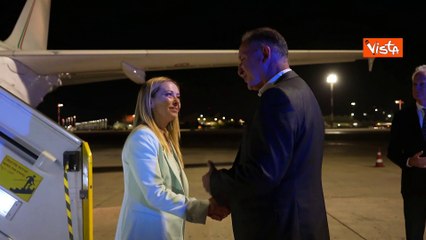 Meloni arriva in Israele, l'incontro con Netanyahu