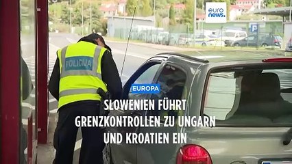 Wegen Terrorbedrohung: Slowenien führt Kontrollen an Grenzen zu Ungarn und Kroatien ein
