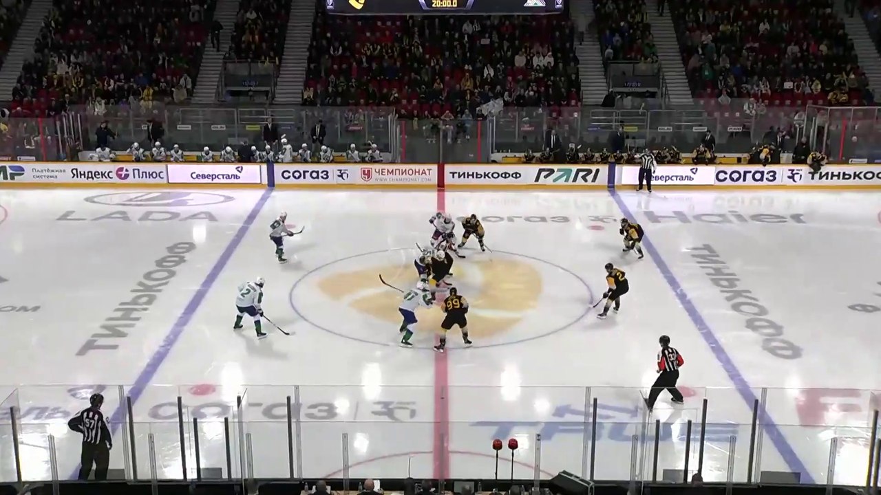 KHL - Severstal Cherepovets - Salavat Yulaev Ufa - 20.10.2023 - Period 1