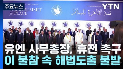 '이스라엘 불참' 카이로 정상회의...공동선언 없이 마쳐 / YTN