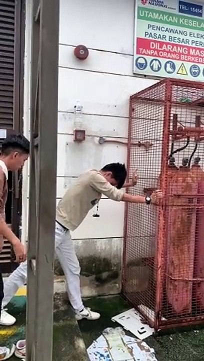 Cage Climb Rescue Of Cat