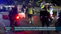 Polisi dan TNI Gelar Razia Gabungan di Bogor, Ratusan Motor Tak Sesuai Standar Diamankan!