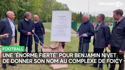 Benjamin Nivet très ému de donner son nom au complexe de Foicy