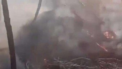 लखीमपुर खीरी: अज्ञात कारणों के चलते लगी भीषण आग, मचा हड़कंप