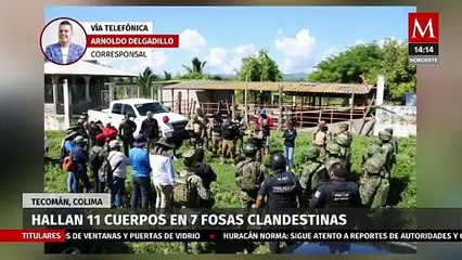 Descubren fosas clandestinas en Tecomán, Colima, en operativo de la FGE