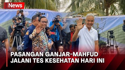 Pasangan Ganjar-Mahfud Tiba di RSPAD, Siap Jalani Tes Kesehatan