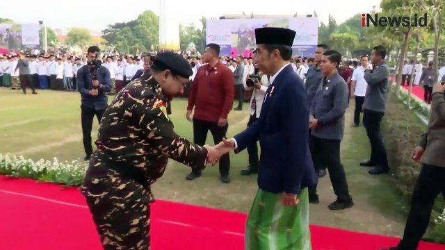Presiden Jokowi Buka Hari Santri di Surabaya, Turut Dihadiri Prabowo-Puan Maharani