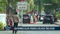 Prabowo dan Airlangga Hsrtarto Temui Jokowi Usai Rapimnas Golkar, Ada Apa?