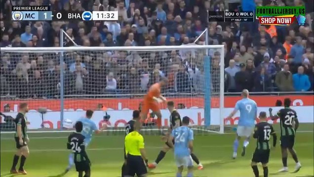 Brighton 0 x 2 Manchester City Highlights & All Goals 2023 - Erling Haaland Goal