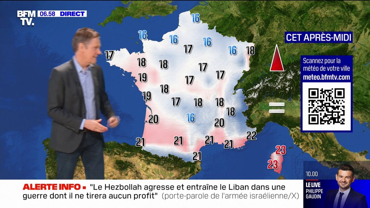 Quelques pluies dans le nord ce matin mais le soleil dominera sur toute la France cet après-midi, avec des températures comprises entre 16°C et 23°C... ... La météo de ce dimanche 22 octobre
