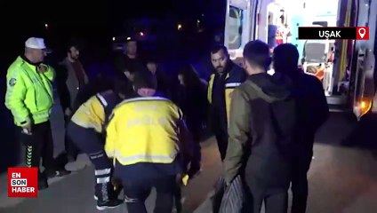 Uşak'ta iki işçi servisi çarpıştı