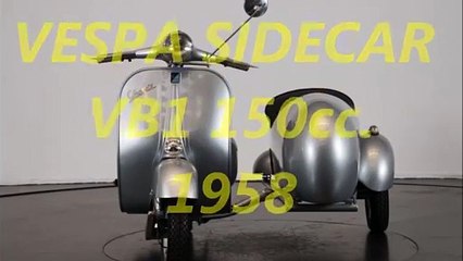 Vespa Sidecar VB1 150 cc   1958