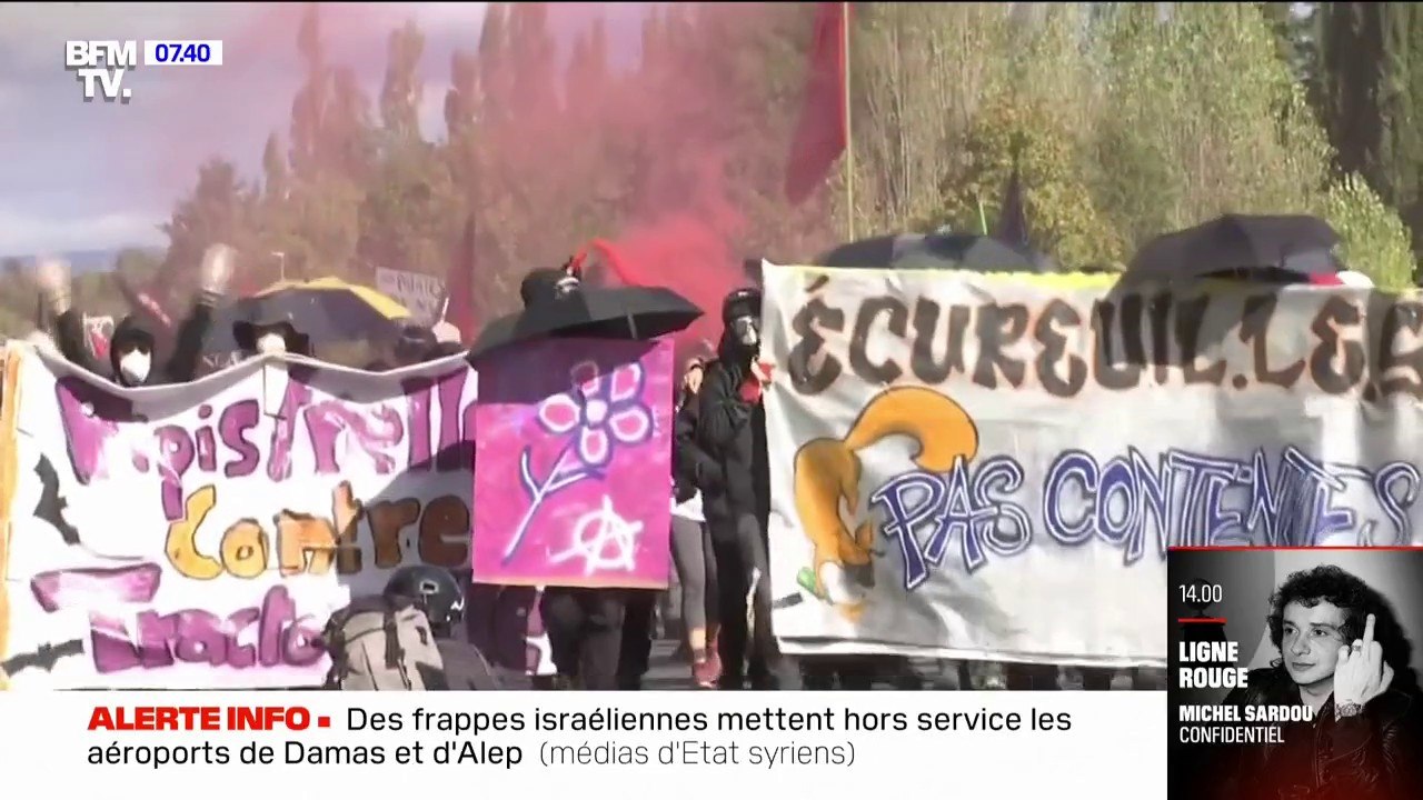 Des tensions en marge de la manifestation contre le projet de construction de l'A69 dans le Tarn