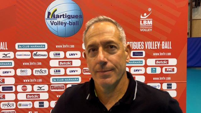 Christophe Charroux après la défaite de Martigues Volley contre Mende