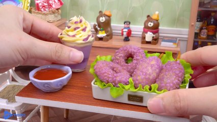Food Mini Cooking | Amazing Miniature Purple Hot Dog Recipe