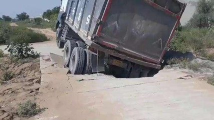 झुंझुनूं: सड़क ठेकदार की लापरवाही ट्रक चालक पर लाई आफत, जानिए कैसे...