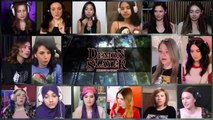 Girls react to Demon Slayer Mugen Train Movie Reaction Mashup