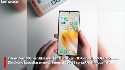 Infinix Zero 30, Smartphone dengan Kamera Depan 50 MP