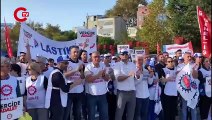 DİSK ‘vergide adalet’ talebiyle Kartal Meydanı’nda miting düzenledi: ‘Az kazanandan az, çok kazanandan çok vergi alınsın’