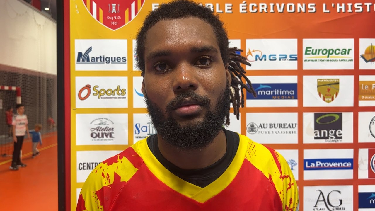 Teddy Aubert après la défaite de Martigues Handball contre Dreux