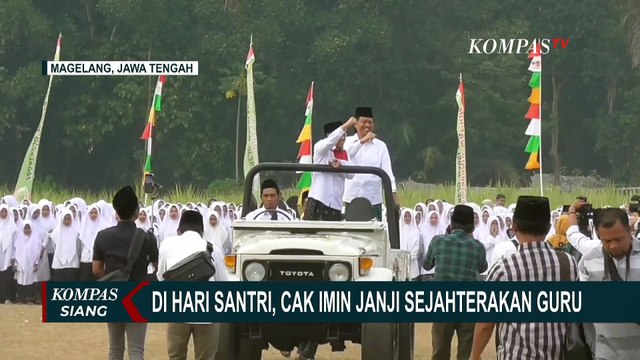 Peringati Hari Santri, Muhaimin Janji Sejahterahkan Guru Hingga Perbaiki Fasilitas Pondok Pesantren