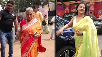 Durga Puja 2023: Jaya Bachchan, Kajol Devgan and many Bollywood celebs visit pandals in style