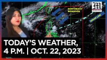 Today's Weather, 4 P.M. | Oct. 22, 2023