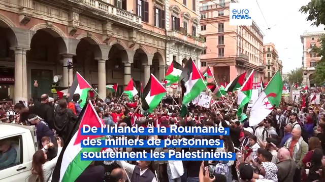 Des centaines de milliers de manifestants à travers l'Europe soutiennent les Palestiniens assiégés