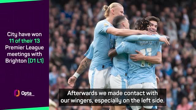 Guardiola thrilled with 'important' win over 'exceptional' Brighton