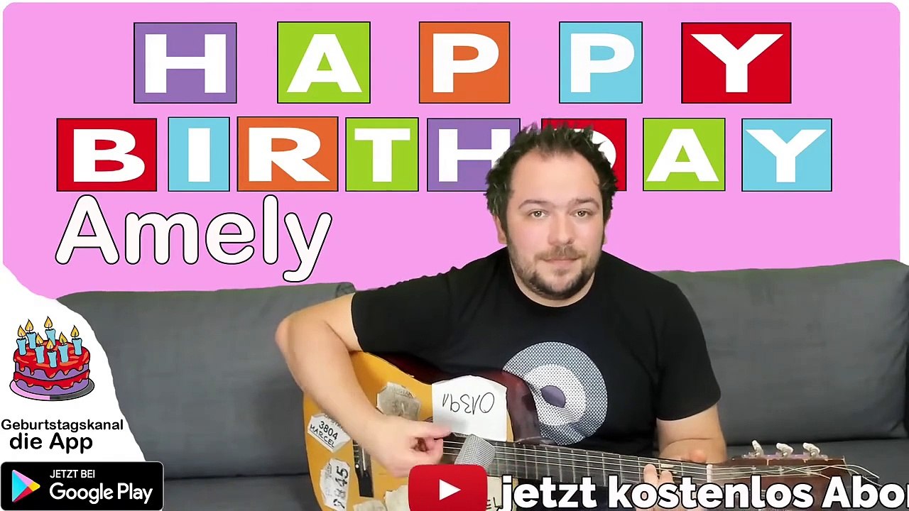 Happy Birthday, Amely! Geburtstagsgrüße an Amely
