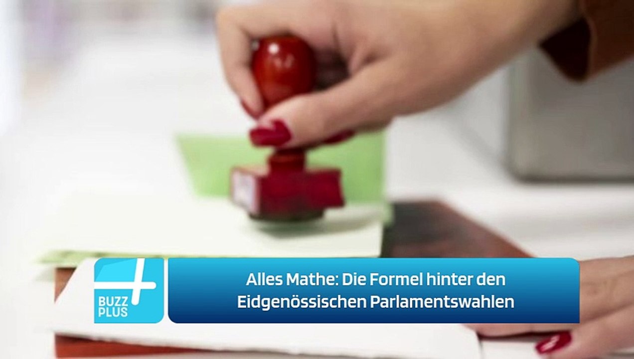 Alles Mathe: Die Formel hinter den Eidgenössischen Parlamentswahlen