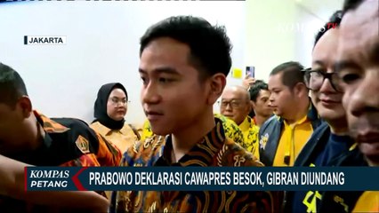 Prabowo Pastikan Deklarasi Cawapres Besok, Gibran Diundang