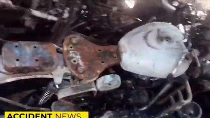 रीवा: भीषण आगजनी में 4 बाइक, 1 ट्रैक्टर, 1 कार, डीजल पंप सहित अनाज जलकर हुआ राख