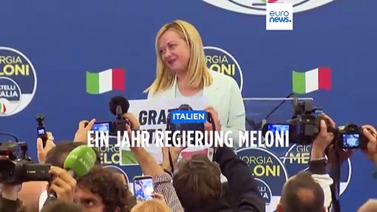 Giorgia Meloni: Ein Jahr an der Spitze Italiens