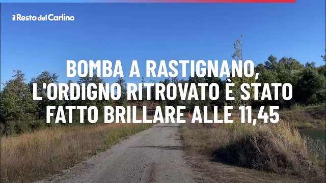 Bomba a Rastignano, l'ordigno ritrovato ? stato fatto brillare alle 11,45