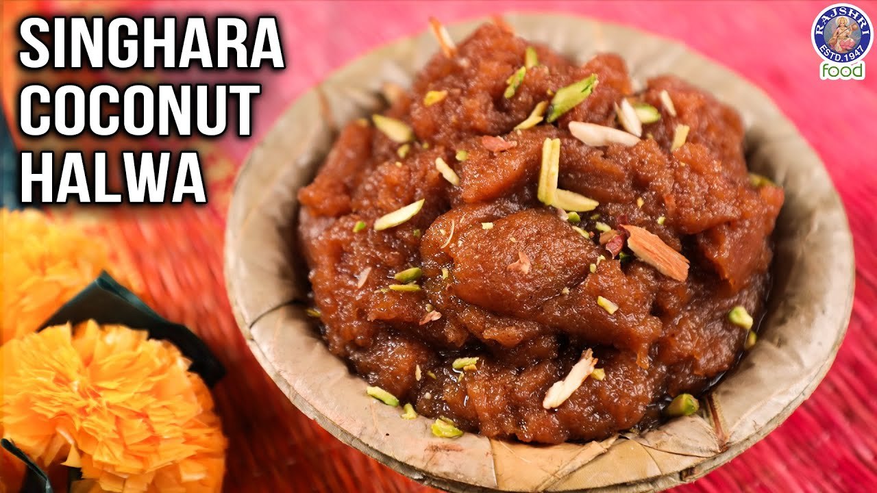 Singhara Coconut Halwa | Exclusive Celebrational Sweet Recipe Singhara Coconut Halwa | Ruchi Bharani