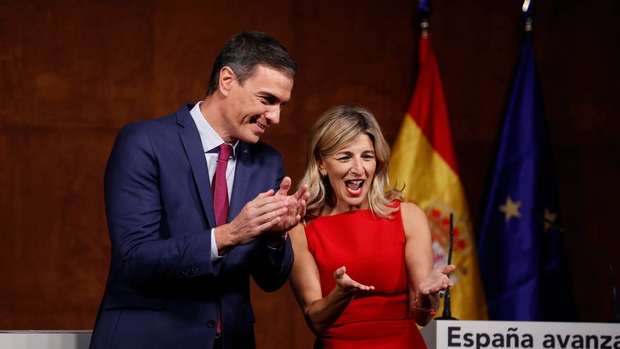 La chorrada, con lapsus incluido, de Yolanda Díaz que mete en un brete a Pedro Sánchez