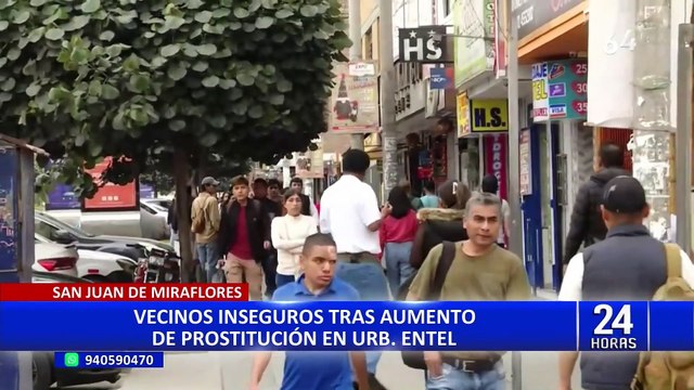 SJM: vecinos denuncian aumento de meretrices y delincuentes