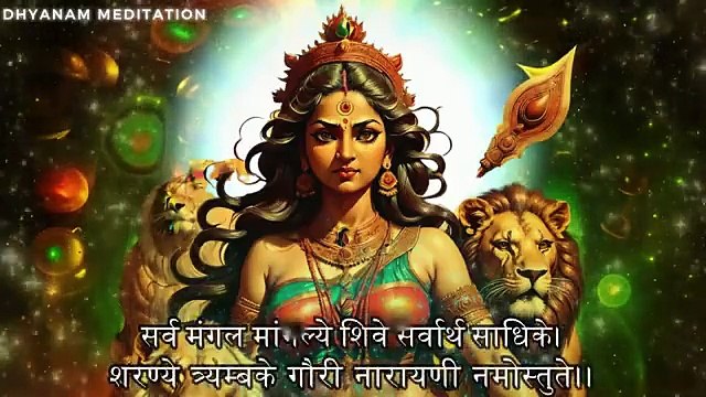 Guided MOST POWERFUL DURGA MANTRA 108 TIMES दुर्गा मंत्र SARVA MANGAL MANGALYE DEVI MEDITATION MANTR