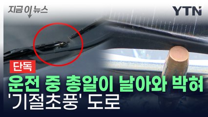 [단독] 도로 달리던 차에 총알 날아와 박혀..."1km 거리에 사격장" [지금이뉴스]  / YTN