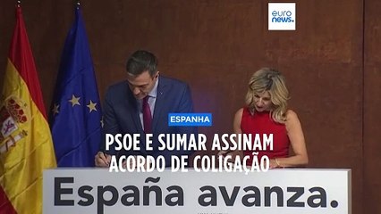 Socialistas e Sumar juntos no caminho para formar governo em Espanha